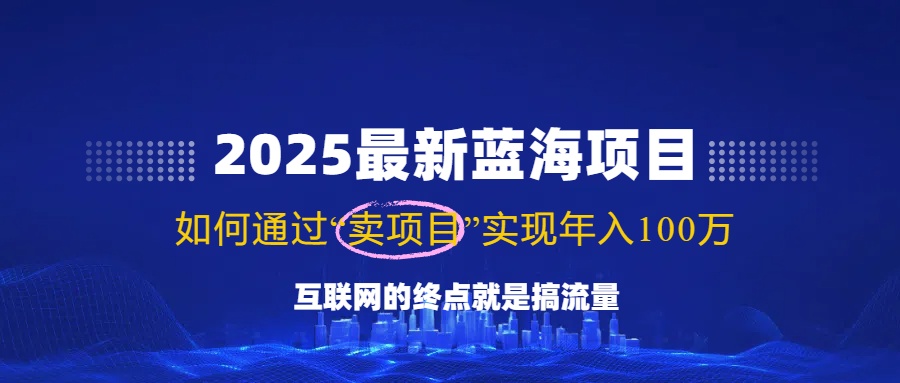 2025最新蓝海项目，零门槛轻松复制，月入10万+，新手也能操作！-知行创·网创