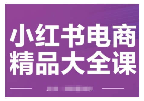 小红书电商精品大全课，快速掌握小红书运营技巧，实现精准引流与爆单目标，轻松玩转小红书电商(更新2月)-知行创·网创