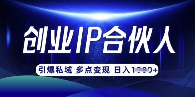 云帆·创业ip合伙人打造3.0，从0到1教你做网创，实现月入过W-知行创·网创