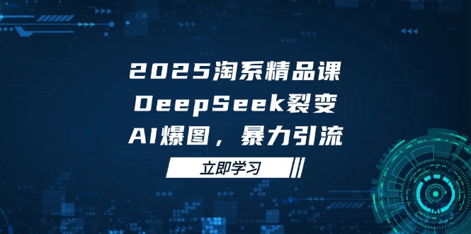 2025 淘系精品课，DeepSeek 裂变，AI 爆图，暴力引流-中创网-知行创·网创