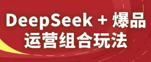 DeepSeek+爆品运营组合玩法，2025淘系精品课-知行创·网创