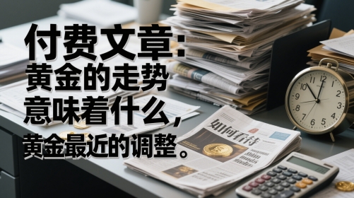 付费文章：黄金的走势意味着什么，如何看待黄金最近的调整-知行创·网创
