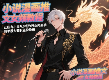 小说漫画推文女频教程，让所有小白从0成为行业内高手，简单暴力兼职轻松挣米-知行创·网创