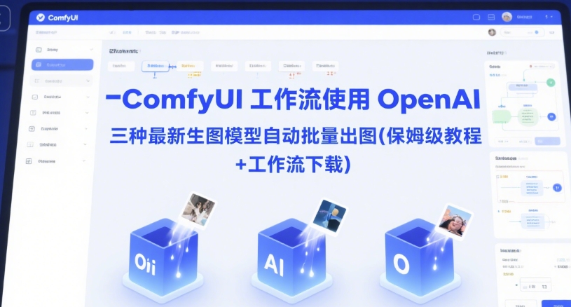 ComfyUI 工作流使用 OpenAI 三种最新生图模型自动批量出图(保姆级教程+工作流下载)-知行创·网创