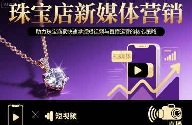 珠宝店新媒体营销，助力珠宝商家快速掌握短视频与直播运营的核心策略-知行创·网创