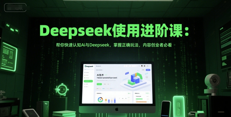 Deepseek使用进阶课：帮你快速认知Ai与Deepseek，掌握正确玩法，内容创业者必看-知行创·网创