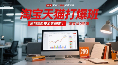 淘宝天猫打爆班原创高阶技术第69期：淘宝从0到爆-知行创·网创