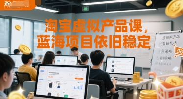 淘宝虚拟产品课，蓝海项目依旧稳定-知行创·网创