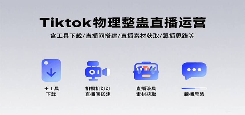 Tiktok物理整蛊直播运营，包含工具下载/直播间搭建/直播素材获取/跟播思路等-知行创·网创