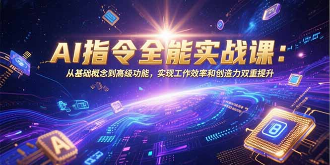 AI指令全能实战课：从基础概念到高级功能，实现工作效率和创造力双重提升-知行创·网创