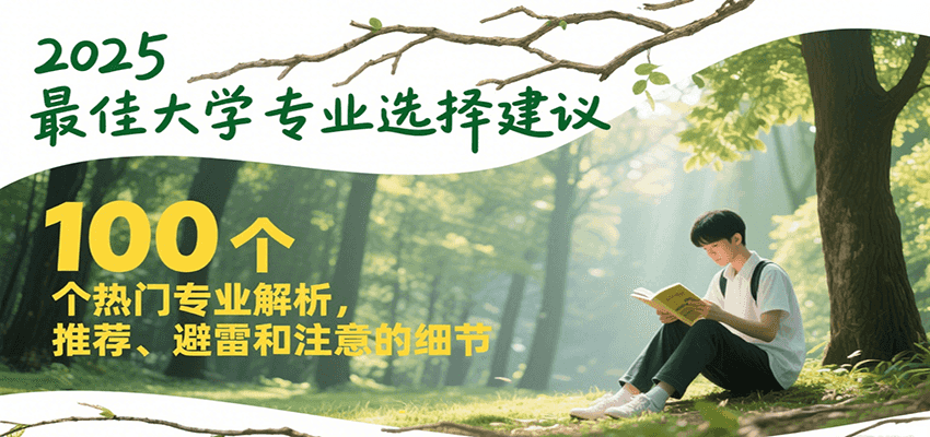 2025最佳大学专业选择建议，100个热门专业解析，推荐、避雷和注意的细节-知行创·网创
