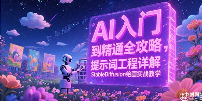 AI入门到精通全攻略，提示词工程详解，StableDiffusion绘画实战教学-知行创·网创