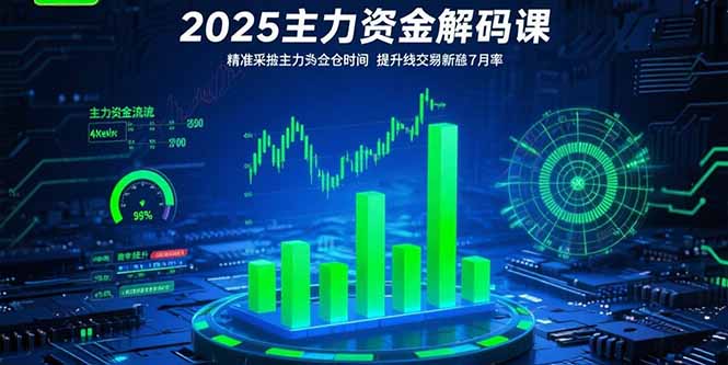 2025主力资金解码课：精准捕捉主力建仓时机，提升短线交易胜率(更新7月-知行创·网创