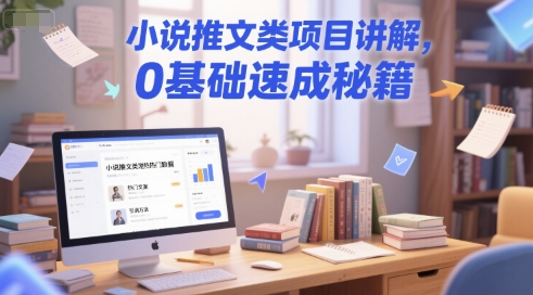 小说推文类项目讲解，0 基础速成秘籍-知行创·网创