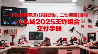 小众暴利赛道(球鞋定制，二创项目)实体+私域2025王炸组合 交付手册-知行创·网创
