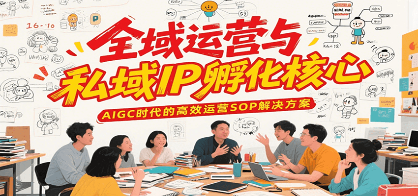 全域运营与私域IP孵化核心，AIGC时代的高效运营SOP解决方案-知行创·网创
