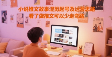 小说推文故事混剪起号及运营思路，看了做推文可以少走弯路-知行创·网创