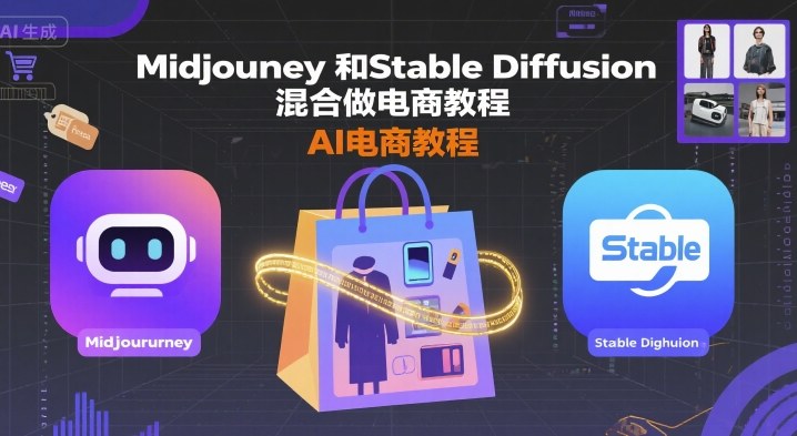 Midjourney和Stable Diffusion混合做电商教程-ai电商教程-知行创·网创