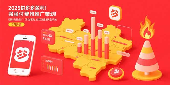 2025拼多多盈利地图：强付费推广策略/活动爆流/自然流量获取系统(7月更新-知行创·网创