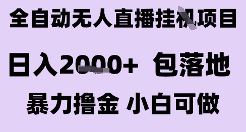 最新全自动抖音无人直播挂G项目，日入2k+ 包落地暴力撸金，小白可做【揭秘】-知行创·网创