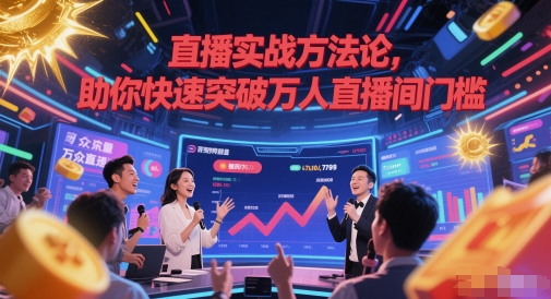 直播实战方法论，助你快速突破万人直播间门槛-知行创·网创
