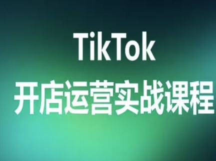 TikTok开店运营实战课程，TK跨境电商实操全流程-知行创·网创