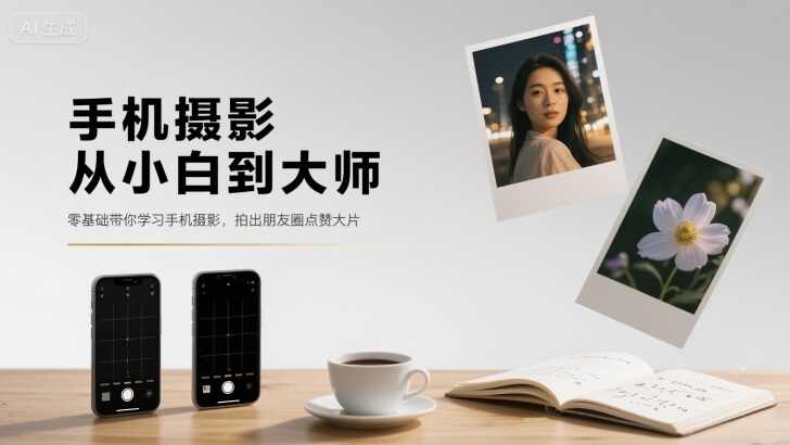 手机摄影从小白到大师，零基础带你学习手机摄影，拍出朋友圈点赞大片-知行创·网创