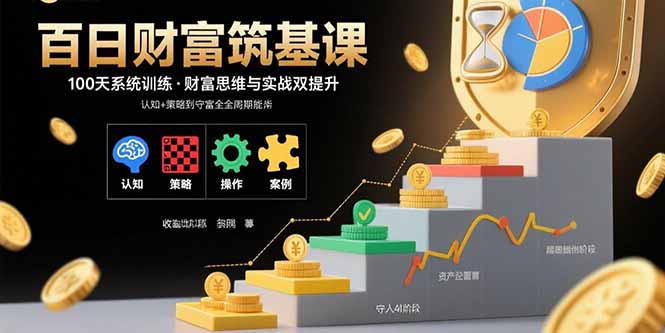 百日财富筑基课：认知+策略+实操+案例拆解 实现从创富到守富全周期能力-知行创·网创