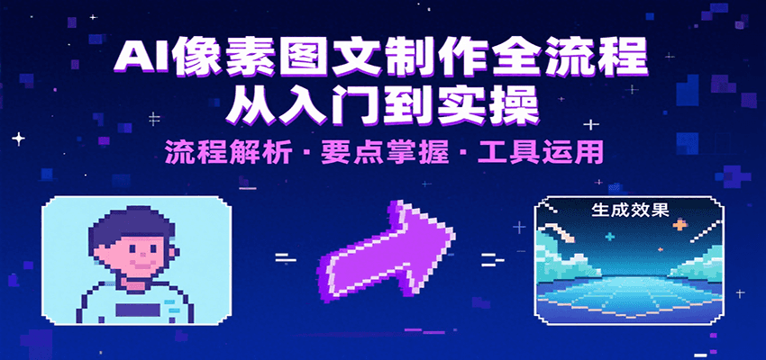 AI像素图文制作全流程：内容要点、文案选择及所用工具，助你快速入局-知行创·网创