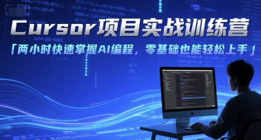 Cursor项目实战训练营，两小时快速掌握AI编程，零基础也能轻松上手-知行创·网创