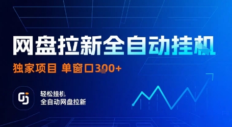 网盘拉新全自动挂G，独家项目，全自动运行完成拉新做任务，单窗口3张+【揭秘】-知行创·网创