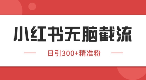 小红书截流同行客源，独家野路子获客玩法 日引200+暴力获客【揭秘】-知行创·网创