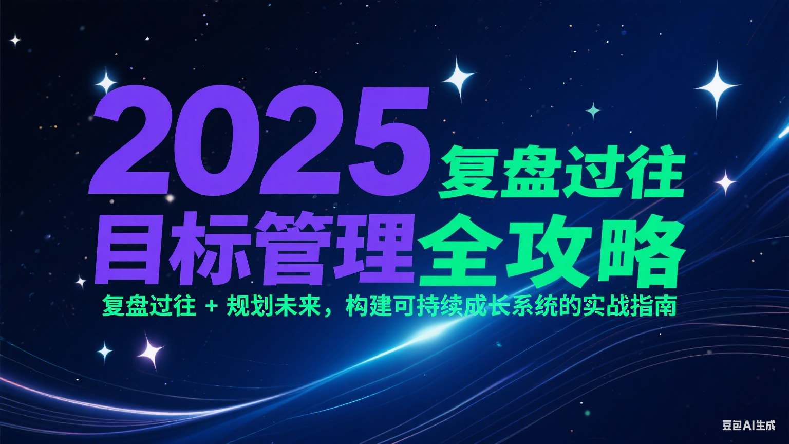2025目标管理全攻略：复盘过往 + 规划未来，构建可持续成长系统的实战指南-知行创·网创